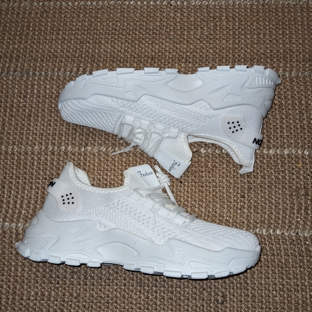 White Chunky Sneakers 37 New